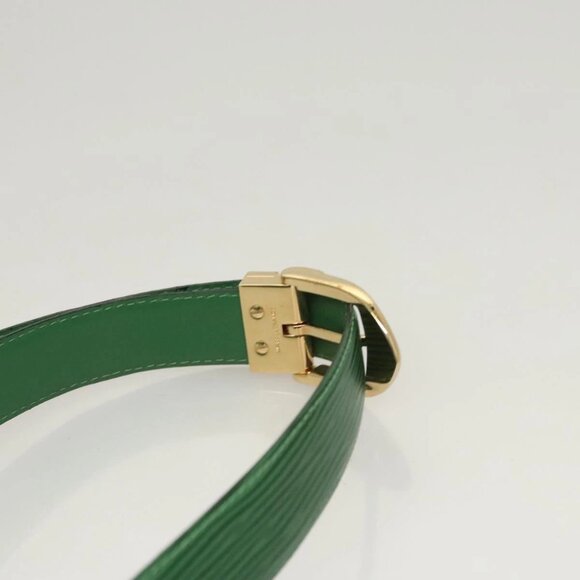 LOUIS VUITTON Epi Pochette Ceinture Tilshit Waist Bag Green M52604 Auth - Picture 12 of 16